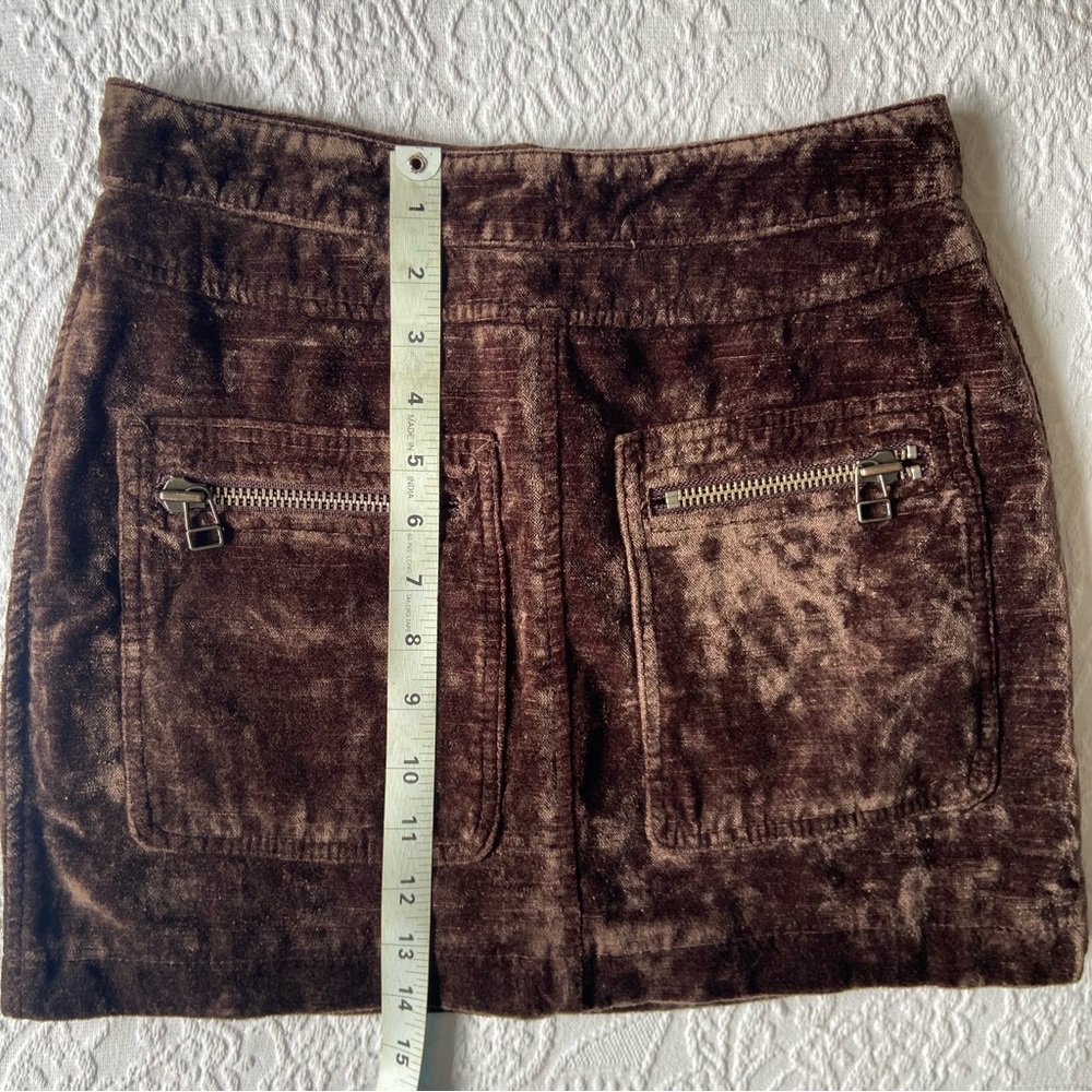 Free People Brown Mini Skirt Perfect for Night Out - Picture 2 of 5
